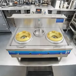 Commercial Double-head High Fire Stove LPG and Natural Gas Cooktop 110V - Picture 1 of 19