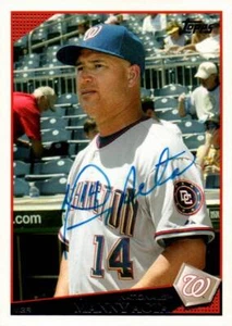 TARJETA AUTOGRAFIADA DE MANNY ACTA DE LOS NACIONALES DE WASHINGTON - Imagen 1 de 1
