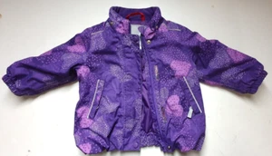 REIMA Mädchen Winterjacke warm wattiert Gr.80 lila fällt groß aus - Bild 1 von 6