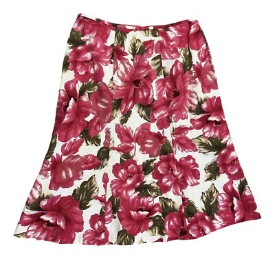 Audaz De Colección Le Suit Falda Floral Una Línea Brillante Colorido Cottagecore Negocios Informal Foto 1 de 4