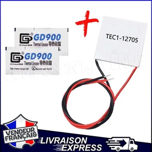 TEC1-12705 MODULE PELTIER EFFET THERMOÉLECTRIQUE + 2 PÂTE THERMIQUE (293+2x289) - Bild 1 von 1