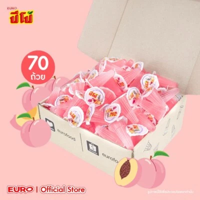 70 Sealed Cups PIPO Fruity Jelly Party Snack Peach Flavor Dessert  Drink Topping - Изображение 1 из 4