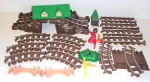 Parts for Lincoln Logs Gold Mine Express Train Set Toy Tracks Safe Flag Tree - Picture 1 of 4