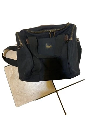 Eddie Bauer Vintage Black Travel 16" Duffel Bag Carry On Water Resistant - Image 1 of 4