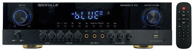 Rockville SINGMIX 5 V2 2000w Bluetooth Pro/Karaoke/Home Amplifier Mixer Receiver - Image 1 of 4