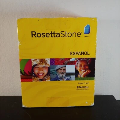 Rosetta Stone Spanish (Latin America) Level 1-2 Complete CDs No Headphones  - Image 1 of 3