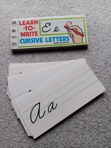Vtg MILTON BRADLEY LEARN-TO-WRITE CURSIVE LETTERS, #'s, COMPLETE BOX 1978 UNUSED - Picture 1 of 2