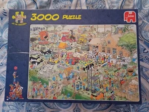 Jan Van Haasteren • 3000 Piece Huge Jigsaw Puzzle ✬ The Farm Visit Complete - Picture 1 of 2