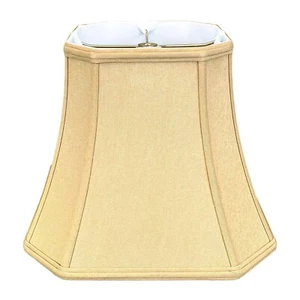 Royal Designs Square Cut Corner Bell Lamp Shade, Antique Gold, 7.5 x 12 x 10.25 - Picture 1 of 9
