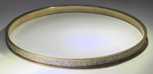 Bracciale antipolvere finto diamante tono oro 6,5" - Foto 1 di 3