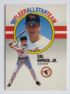 CAL RIPKEN, JR. 1990 Fleer Baseball All-Star Team #8 Baltimore Orioles