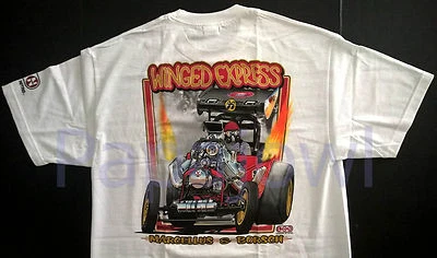 Marcellus & Borsch Winged Express T Shirt 1923 Ford T Double AA Fuel Hemi - Image 1 of 2