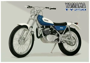 YAMAHA Poster TY250 C 1976 Classic Twinshock Trials Suitable to Frame TY250C - Picture 1 of 1