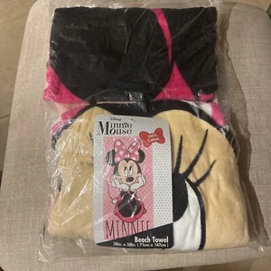 Minnie Mouse süßes Strand Bad Pool Handtuch 28 x 58 Zoll von Disney %100 Baumwolle NEU - Bild 1 von 3