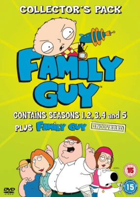 Family Guy: Seasons 1-5 DVD (2006) Seth MacFarlane cert 15 13 discs Great Value - Image 1 of 2