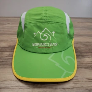 Mountains 2 Beach Marathon Hat Cap BOCO Gear 5 Panel Lightweight Strap Back Adj - Picture 1 of 8