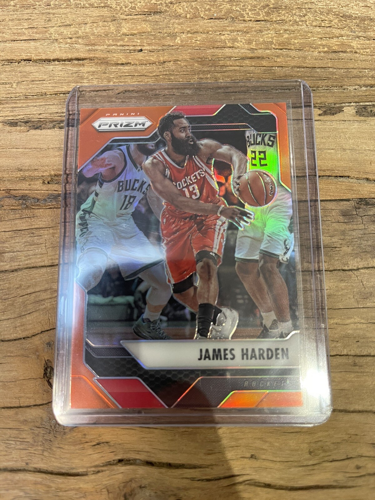 2016-17 Panini Prizm Orange Prizm /49 James Harden #221