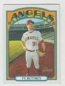 (10) Ty Buttrey 2021 TOPPS HERITAGE BASE CARD LOT #4 LOS ANGELES ANGELS - Picture 1 of 1
