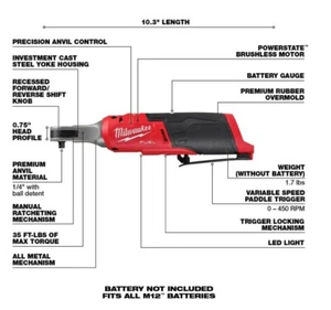 Milwaukee M12 Battery Charger & Portable Power Source 2566-20 - Picture 1 of 2