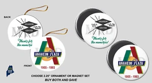 ANAHEIM PLAZA CENTER MALL Ornament / Magnets - Vintage Defunct Shopping CA Dead - Picture 1 of 1