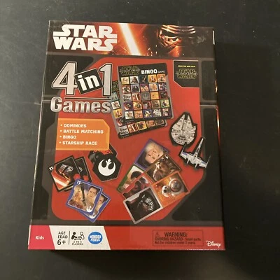 Juegos Disney Star Wars 4 en 1: Bingo, Dominó, Battle Matching, Starship Race Foto 1 de 2