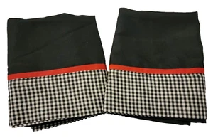 Fundas de almohada personalizadas, 18 X 31 Stan/queen, revestidas negras/blancas, costuras fr, almohada... - Imagen 1 de 4