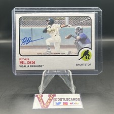 2022 Topps Heritage Minors - RYAN BLISS REAL ONE AUTO #ROA-RB Visalia Rawhide