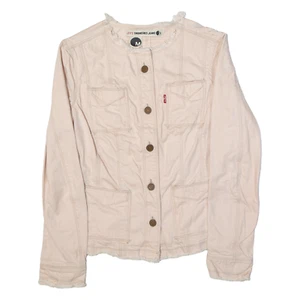 LEVI'S Raw Hem Detail Denim Jacket Pink Girls M - Picture 1 of 6
