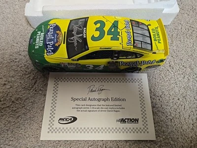 2013 David Ragan 34 Peanut Patch Autographed 1/24 Lionel Nascar Diecast 1/640... - Image 1 of 4