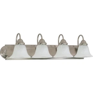 SATCO LIGHTING 60-322 - Ballerina - 4 Light 30" Vanity with Alabaster Glass - Picture 1 of 1
