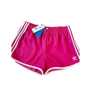 NWT adidas Originals Women's Adicolor Fuscia 3-Stripes Sprinter Shorts size m - Picture 1 of 4
