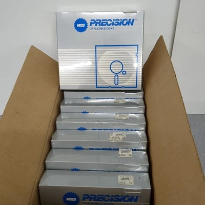 (80) Precision Floppy Disks MD2D NOS Sealed 5.25" 5 1/4" - Image 1 of 4