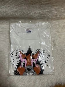 1997 Frank Kozik Lil Sarcopty Graphic Poster Pop T-shirt Youth Large 14/16 White - Picture 1 of 6