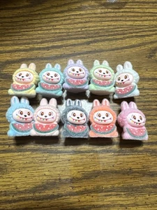 Konvolut 10 Labu beflockte Figuren  - Bild 1 von 3