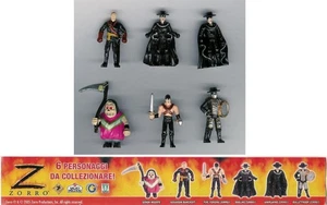 ZORRO 6 Mini Figure Set Completo Da Collezione 3cm Originali Salati Preziosi - Imagen 1 de 1