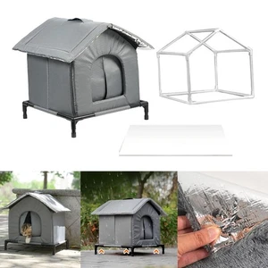 Outdoor Cat House Windproof Waterproof Cat Tent for Winter Outside Community - Picture 1 of 7