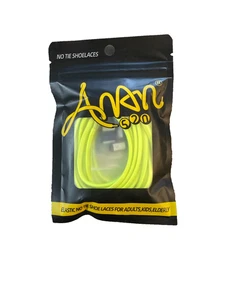 Anan 520 No Tie Elastic Shock Cord Bungee Lock Schuh Neon Grün Senioren Kinder NEU - Bild 1 von 4