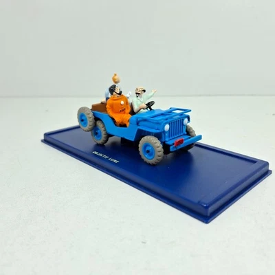 1/43 Coche car auto voiture Tintin Willy's CJ 2a 1946 Jeep Objectif Lune Atlas - Imagen 1 de 4