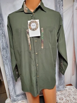 Jack Links Beef Jerky Gamehide NWT hunting Camouflage realtree field Shirt  M - Image 1 of 4