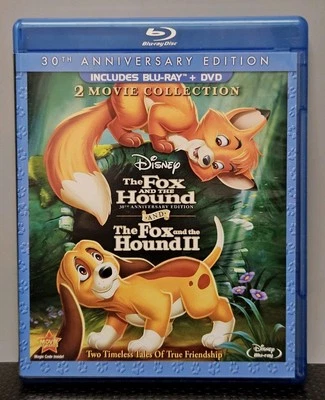 The Fox and the Hound / The Fox and the Hound Two Blu-ray + DVD Free Shipping  - Image 1 of 4