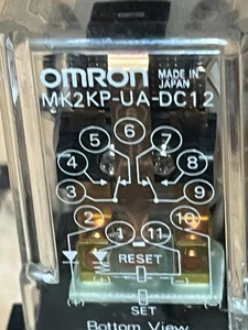 Omron Latching Relay MK2KP-UA-DC12, 12V DC 5A 11 Pin WITH SOCKET 2368HP - Picture 1 of 4