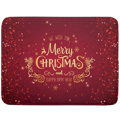 Merry Christmas Drying Mat for Kitchen Counter 18x24 Inch Absorbent Pad Foto 1 de 4