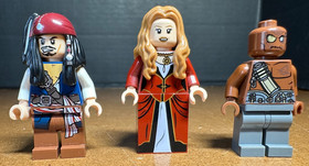 Lego Pirates of the Caribbean Minifigure Lot Jack Sparrow Elizabeth Swann Zombie