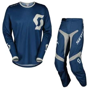 SCOTT COMPETE  BLU PANTALONE E MAGLIA MOTOCROSS - Foto 1 di 1