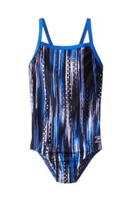 Speedo One Piece Swimsuit Girls Size 10/ 26 Blue Never Worn ** DISCONTINUED** - Picture 1 of 8