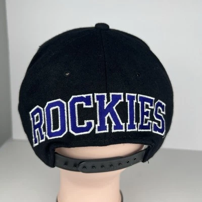 Vintage 90’s Colorado Rockies American Needle Blockhead Snapback Hat NEW NOS - Image 1 of 4