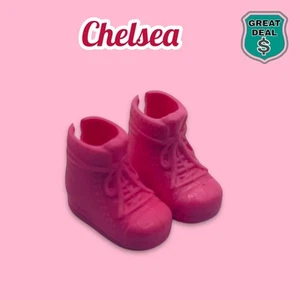 Scarpe bambola Chelsea rosa sneakers alte per Barbie Chelsea set accessori bambola - Foto 1 di 3