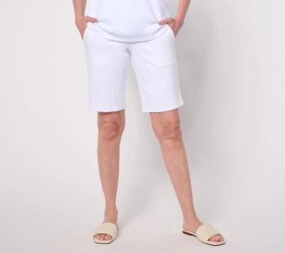 Women with Control Women's Petite Shorts PS Tummy Prime Stretch White A689251 - Image 1 of 4