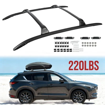 220 LBS Roof Racks Cross Bar Side Rail For Mazda CX-5 CX5 2017-2025 Aluminum - Image 1 of 4