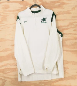 Tulane Green Wave Basketball Nike 1/4 Zip Lightweight Coaches Jacket Mens 2XL - Picture 1 of 10